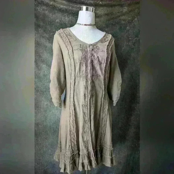 Gretty Zueger Boho Ruffled Corset Dress - Picture 2 of 5